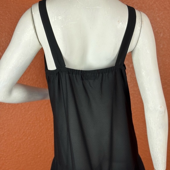 Prato Made In U.S.A Elegant Black Sleeveless Dress. E94 - Picture 5 of 15